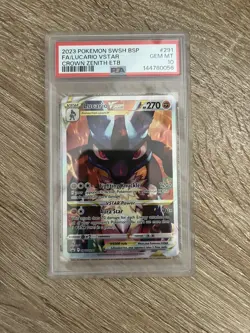 Pokemon TCG 2023 Crown Zenith ETB Promo Lucario VSTAR SWSH291 PSA 10 Gem Mint - Image 1