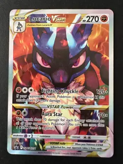 Pokemon Card - Lucario VSTAR - SWSH291 - Crown Zenith Black Star Promo - NM - Image 1