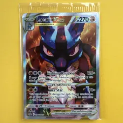 Pokemon Card Lucario VSTAR SWSH291 Ultra Rare Black Star Promo Near Mint - Image 1