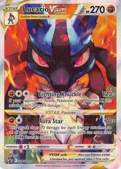 Lucario VSTAR SWSH291 Holo Promo Sword & Shield Promo Pokemon Near Mint - Image 1