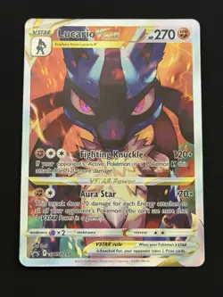 Pokemon TCG Crown Zenith Lucario VSTAR SWSH291 Promo Card - Image 1