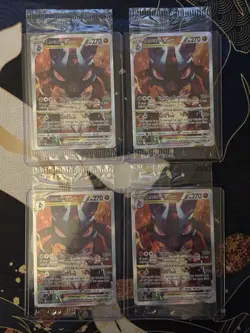 Pokemon TCG Crown Zenith Lucario VSTAR Promo Card SWSH291 Sealed x4 - Image 1