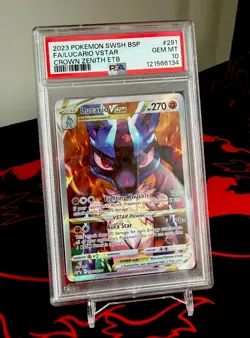 Pokemon TCG Crown Zenith Promo Lucario VSTAR SWSH291 PSA 10 Gem Mint - Image 1
