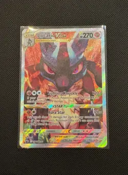 Pokemon TCG Lucario VSTAR SWSH291 Crown Zenith ETB Black Star Promo Card - Image 1