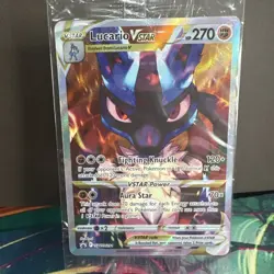 Lucario VSTAR SWSH291 Sealed Black Star Promo Crown Zenith Holo Pokemon Card - Image 2