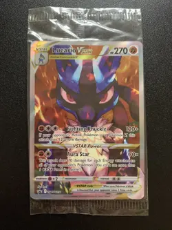 Pokemon TCG | Lucario Vstar SWSH291 | SEALED Black Star Promo - Image 1