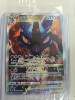 Pokemon TCG Lucario VSTAR SWSH291 Promo Card Sealed - Image 1