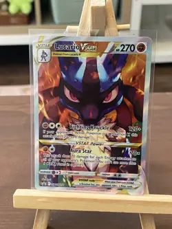 Pokemon TCG Lucario VSTAR SWSH291 Promo Card Crown Zenith Mint Condition - Image 1