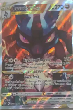 Pokemon TCG Lucario Vstar Sword & Shield Swsh291 Holo Promo - Image 1