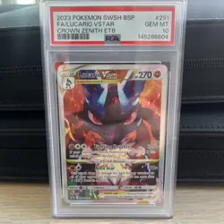 Pokemon TCG Crown Zenith Promo Lucario VSTAR SWSH291 PSA 10 Gem Mint - Image 1