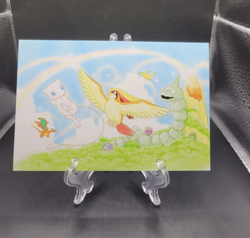 Pokemon TCG Vintage 1998 Post Card Southern Islands Rainbow Island NM-M Rare - Image 1