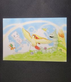 Pokemon TCG Vintage 1998 Post Card Southern Islands Rainbow Island NM-M Rare - Image 3