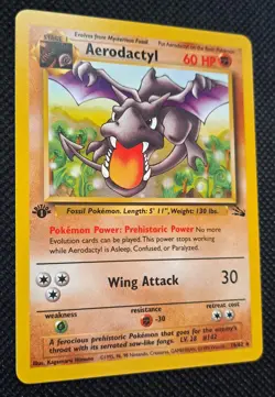 Pokemon TCG Aerodactyl 16/62 1st Edition Non Holo Fossil NICE CARD! - Image 2