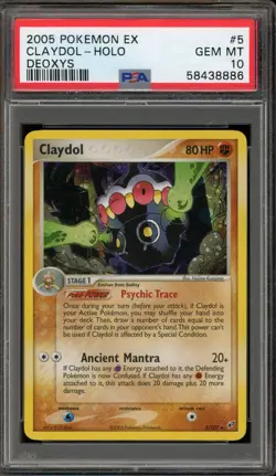 Pokemon Claydol EX Deoxys Holo Rare #5 PSA 10 Gem Mint - Image 1