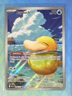 Pokemon TCG Mega Evolution Ascended Heroes Psyduck 226/217 Illustration Rare - Image 1