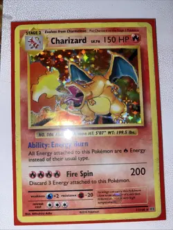 Pokemon TCG Charizard 11/108 Holo Rare Card - Image 4