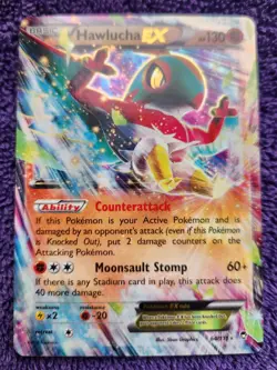 Hawlucha EX 64/111 Furious Fists Holo Rare Pokemon *NICE* - Image 1