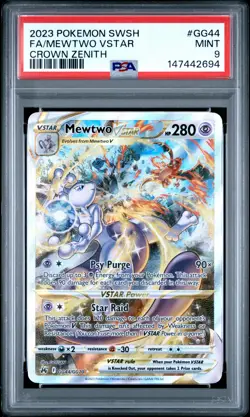 Mewtwo VSTAR - Pokemon Crown Zenith #GG44 PSA 9.0 - Image 1
