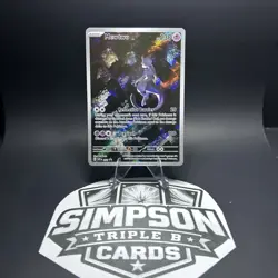 Pokemon Mewtwo TCG Scarlet & Violet 151 Promo Holo Rare SVP052 black star - Image 1