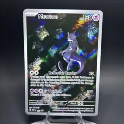 Pokemon Mewtwo TCG Scarlet & Violet 151 Promo Holo Rare SVP052 black star - Image 2
