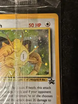 Pokemon TCG Meowth Black Star 10 Wotc Promo Holo ( Sealed ) NM - Image 3
