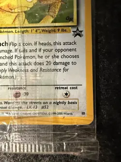 Pokemon TCG Meowth Black Star 10 Wotc Promo Holo ( Sealed ) NM - Image 5