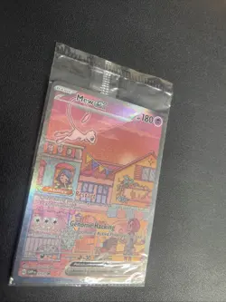 Mew EX 053 Scarlet & Violet 151 Promo Holo Pokemon TCG Card New Sealed Damaged - Image 3