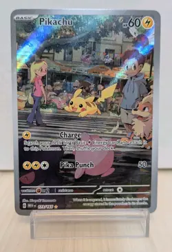 NM/MINT ✅ Pikachu Illustration Rare 173/165 SV: Scarlet & Violet 151 Pokemon TCG - Image 1