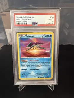 2016 POKEMON XY BREAKPOINT #30 SUICUNE-HOLO BREAKPOINT #2 - Image 1