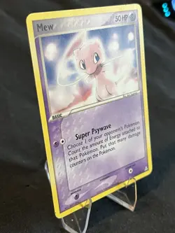 Pokemon Card TCG Mew 111/110 Holon Phantoms Non-Holo DVD Promo Regular Rare DMG - Image 2