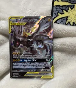 Pokemon Pikachu & Zekrom GX TAG TEAM Ultra Rare Holo Card SM168 240 HP - Image 1