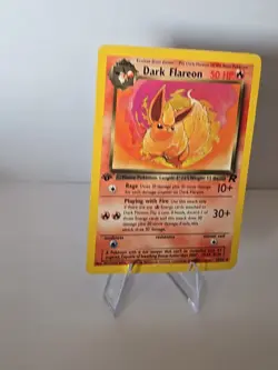 1999 Vintage 1st Edition Team Rocket Dark Flareon Pokemon Card 35/82 - Image 4