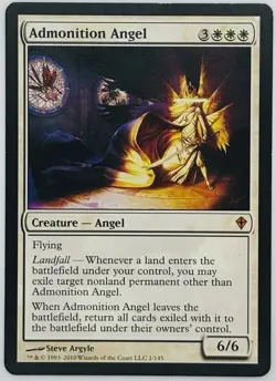 MTG Admonition Angel Worldwake Regular - Image 1