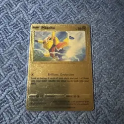 Pokemon Pikachu Lucha Libre Gold Foil Fan Art Card 076/073 NM/M - Image 1