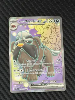 Arven's Mabosstiff ex Ultra Rare SV10: Destined Rivals 218/182 NM - Pokemon TCG - Image 1