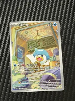 Pokemon Quaxly 206/193 Illustration Rare Holo Paldea Evolved NM/M - Image 1