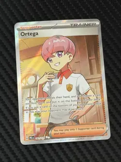Pokemon SV Prismatic Evolutions Full Art Ortega 141/131 Ultra Rare Trainer NM - Image 1