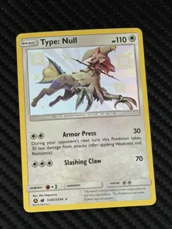Pokemon TYPE: NULL SV45/SV94 Hidden Fates Shiny Vault Holo Rare NM/MINT - Image 1