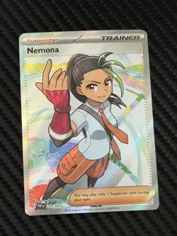 Nemona 229/091 Sv: Paldean Fates Holo Full Art Ultra Rare Pokemon Card - Image 1