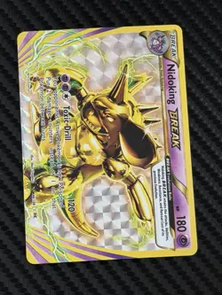 2016 Nidoking BREAK Near Mint 46/108 XY Evolutions Holo Ultra Rare Pokemon Card - Image 1