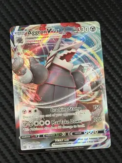 Pokemon TCG SWSH Brilliant Stars Aggron VMAX 097/172 Ultra Rare Holo NM! - Image 1