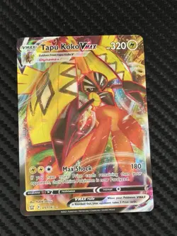 Pokemon TCG SWSH Battle Styles Tapu Koko VMAX 051/163 Ultra Rare Holo NM! - Image 1