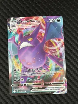 Pokemon TCG Crobat VMAX 045/072 Shining Fates Holo Ultra Rare Near Mint/Mint - Image 1