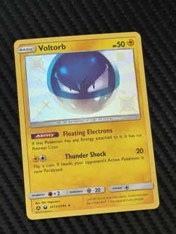 Voltorb SV13/SV94 Shiny Holo Rare Holo NM Pokemon Hidden Fates: Shiny Vault - Image 1