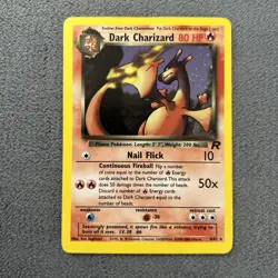 Pokemon TCG Team Rocket Dark Charizard Unlimited Holo Rare 4/82 - Image 1