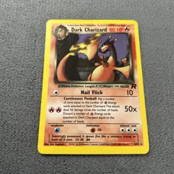 Pokemon TCG Team Rocket Dark Charizard Unlimited Holo Rare 4/82 - Image 2