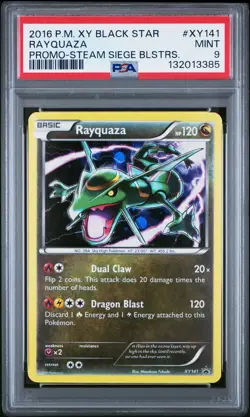 2016 POKEMON XY BLACK STAR PROMOS RAYQUAZA #XY141 HOLO PSA 9 MINT #132013385 - Image 1