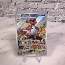 Krookodile 137/086 Holo Illustration Rare SV: Black Bolt English Pokemon NM ✅ - Image 1