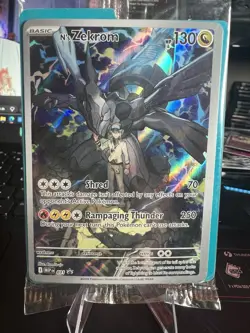 Pokemon N's Zekrom 037 MEP: Mega Evolution Promo Holo Basic Dragon 130 HP - Image 1