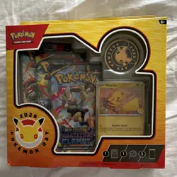 Pokemon Day 2026 30th Anniversary Box Pikachu Promo Booster Packs Sealed - Image 1